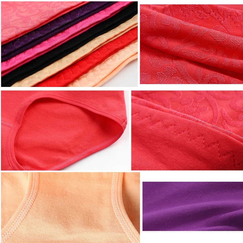 5XL Underwear Women's Sexy Panties High Rise Cotton Briefs Plus Size Calcinhas Transparent Seamless Shorts Underpant Girls Boxer