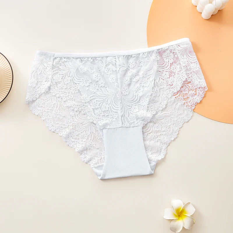 3-Pack Maternity High Waist Lace Panties – Breathable Pregnancy Underwear for Women