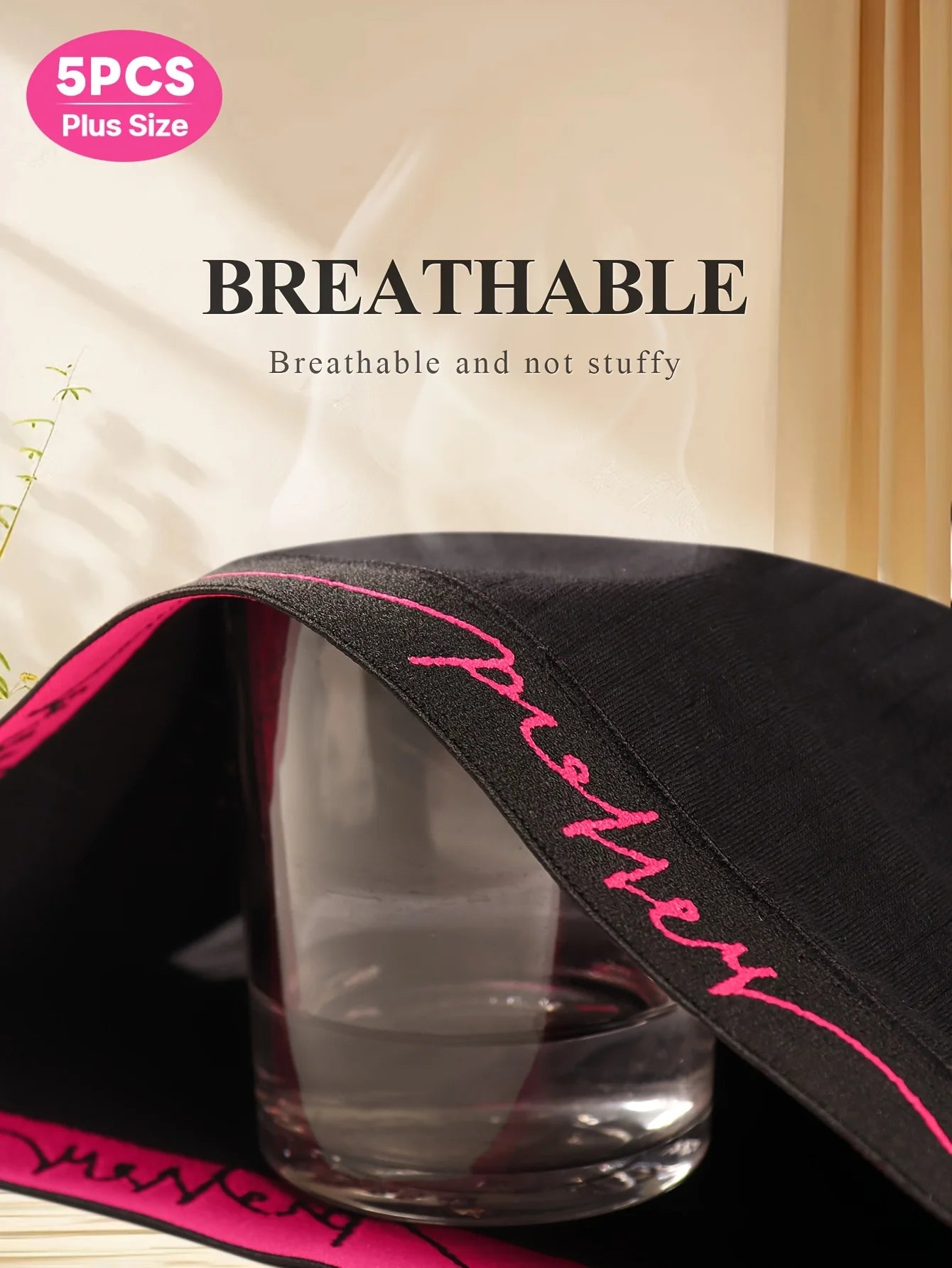 5-Pack Plus Size Mid-Rise Boyshort Underwear – Soft, Seamless & Comfortable