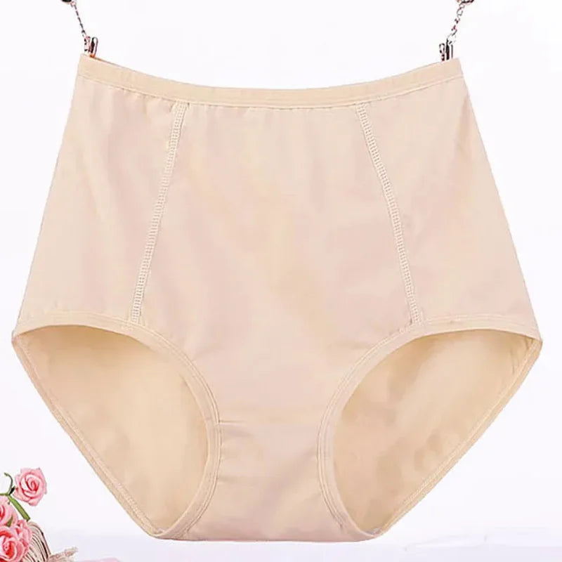 6XL Super Plus Size High-Waist Cotton Briefs for Women – Breathable Postpartum Underwear